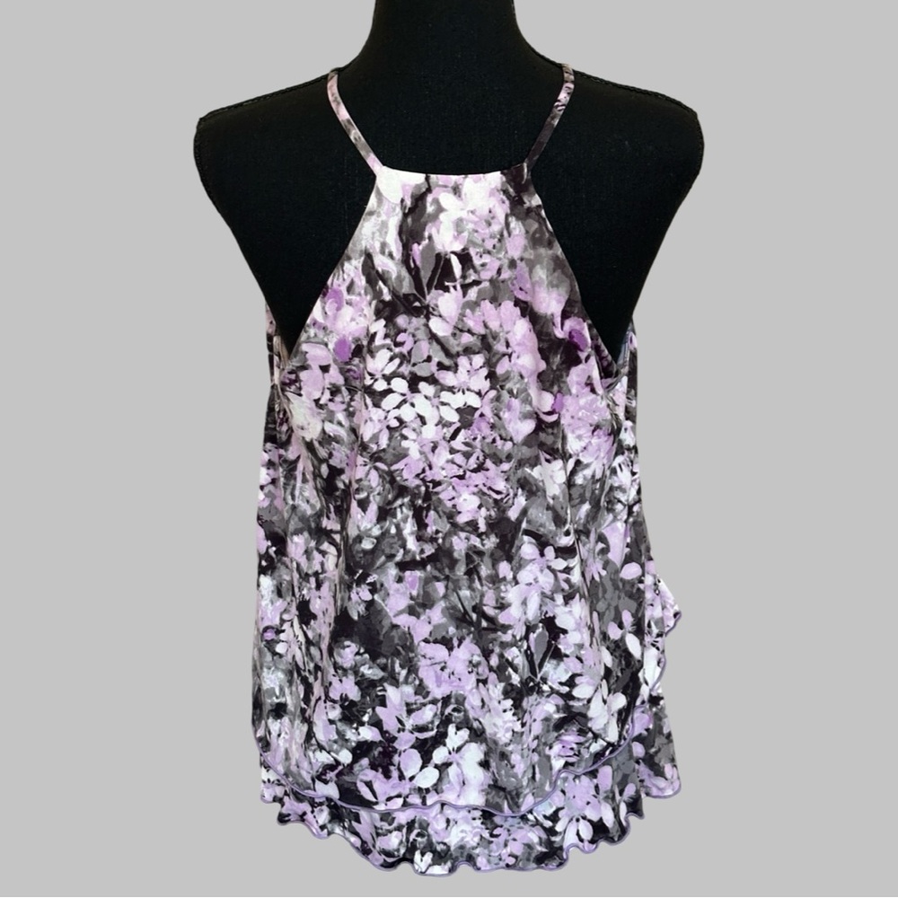 WHBM Floral Ruffle Top - Picture 2 of 4
